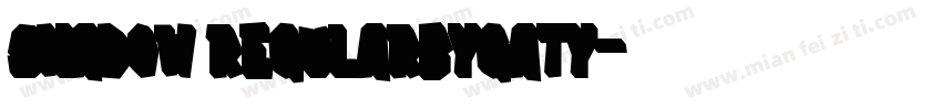 Shadow RegularbyGaty字体转换
